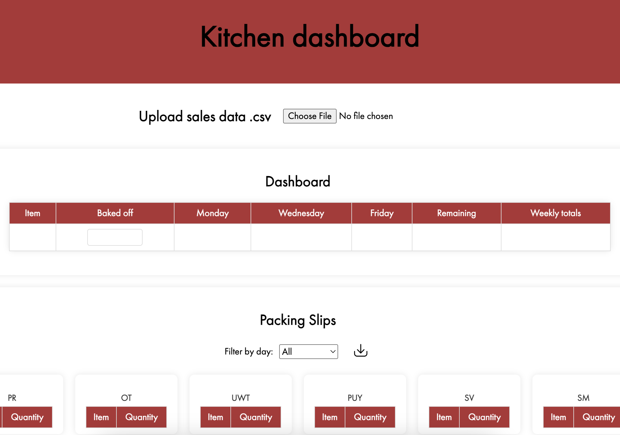 Dashboard Preview